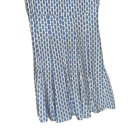 JUST…TAYLOR Blue & White Fit Flare Dress Size 14 - Picture 4 of 9